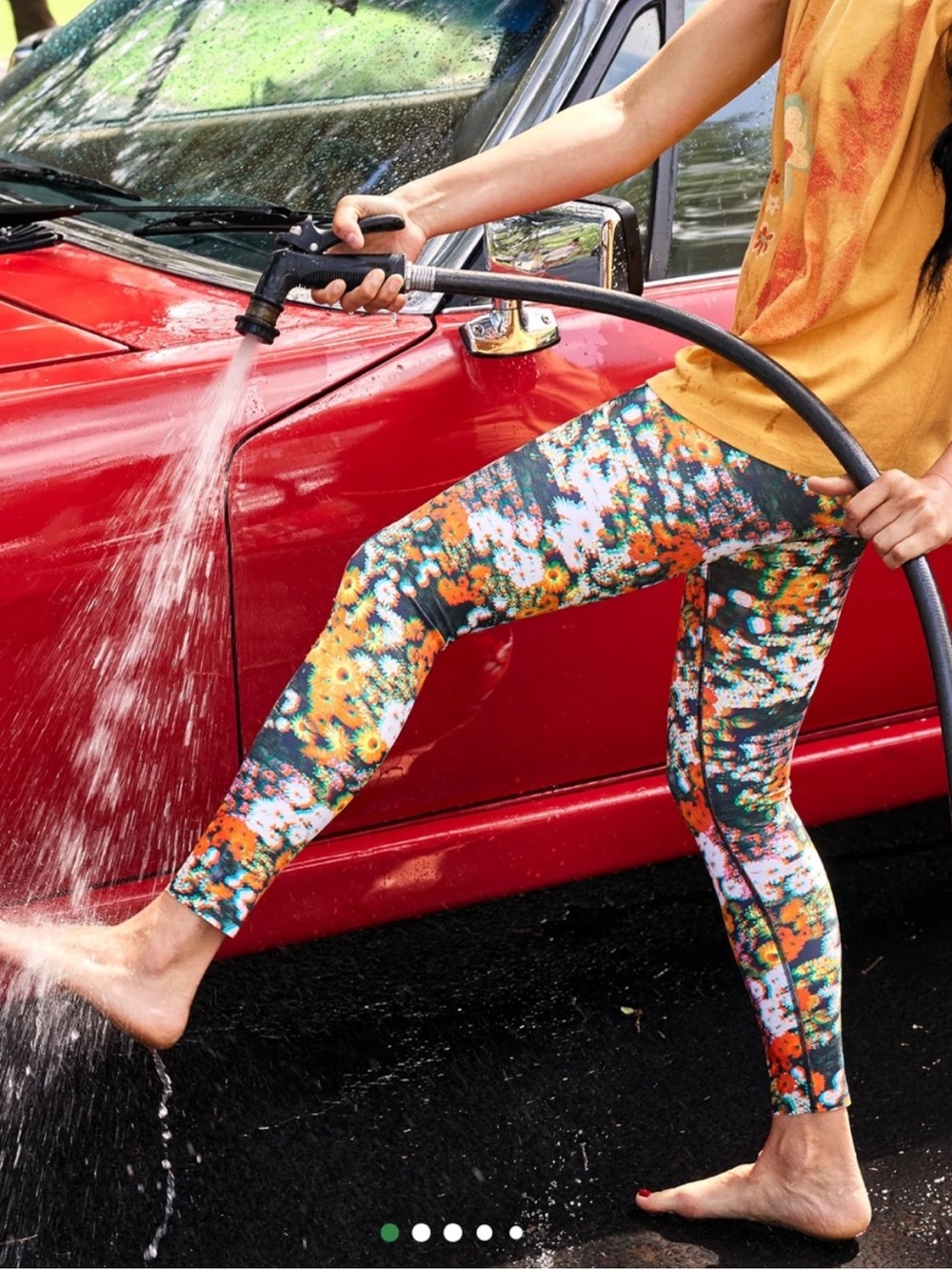 NWT Aerie OFFLINE Goals 3D High Waisted Glitch Floral Leggings XXS